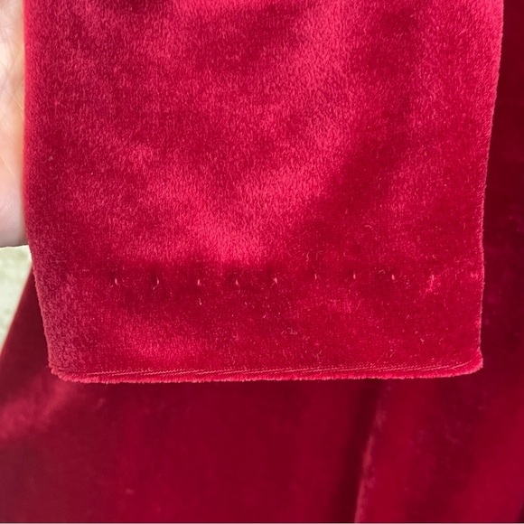 NWT EXPO Red Velvet Swing Dress Sheath Holiday Crew Neck Size 12 Made in USA - Picture 6 of 12